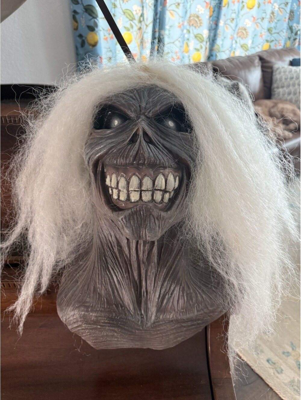 Trick or Treat Studios Iron Maiden Eddie Killers Latex Mask White Hair Rare VHTF